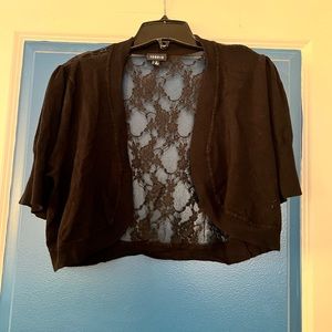 Cover up lace back jacket